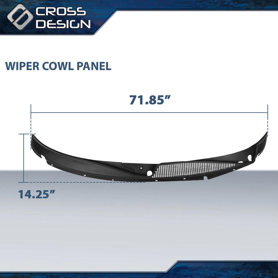 Fit For 96-17 Chevy GMC Express Left Right Side Windshield Wiper Cowl Vent Cover - Image 4 of 4