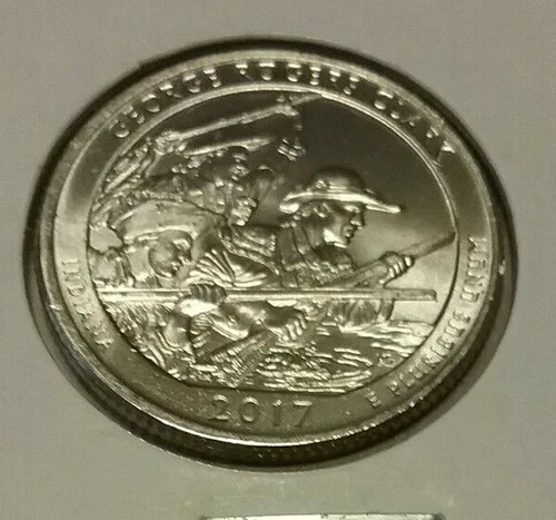 2017-P America the Beautiful Quarters George Rogers Clark — photo from the most recent tracked eBay sale
