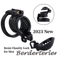 Male Honeycomb Chastity Cage Device Lightweight Double Lock Head Open