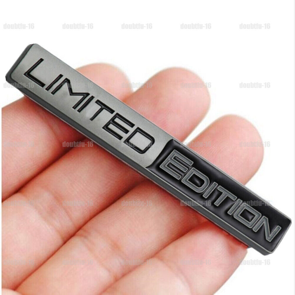 Black 3D Limited Edition Logo Car Emblem Badge Sticker Decal Trim Accessories