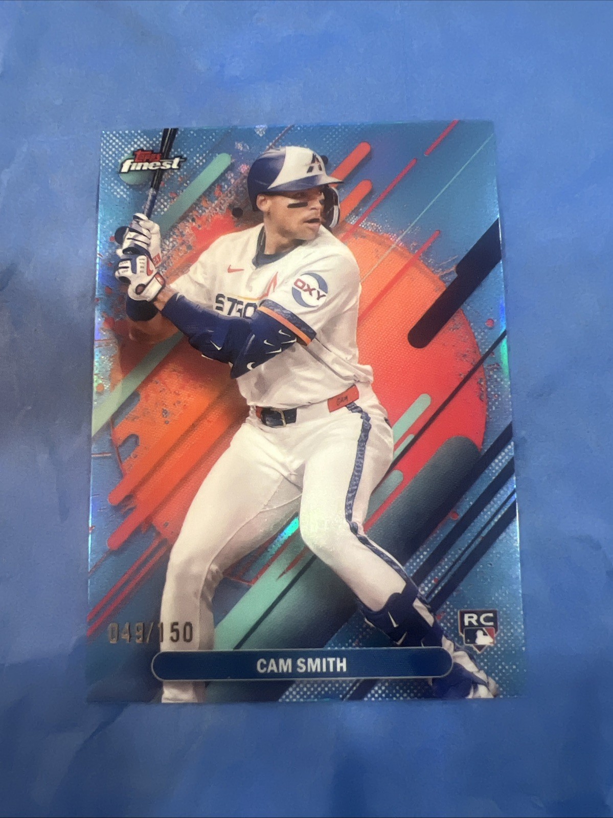 2025 Topps Finest - Rare Cam Smith #223 Sky Blue Refractor /150 (RC)