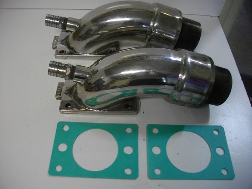 Imco Marine Stainless Exhaust Risers Power Flow 02-6108 Early Style Round Holes