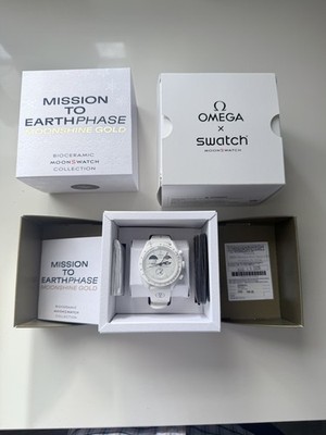 Omega x Swatch MISSION TO EARTHPHASE - MOONSHINE GOLD Swiss Snow