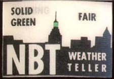 National Bank of Tulsa Weather Teller Fair / Rain 1960's Small VARI-VUE Flicker