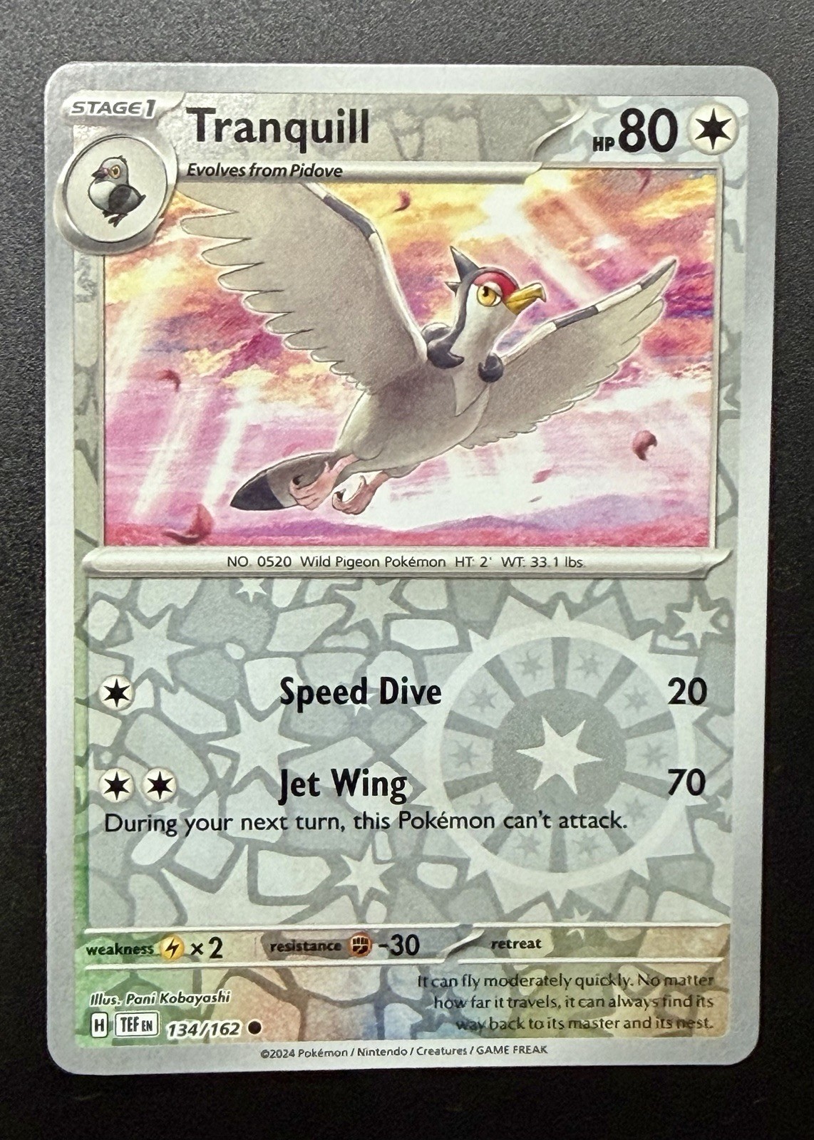Tranquill 134/162 SV05: Temporal Forces Reverse Holo Common English NM