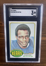 1976 Topps Walter Payton # 148 SGC 3 Rookie Card Sweetness. rookie card picture