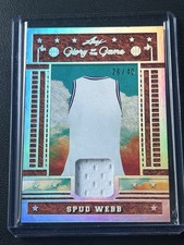 2025 LEAF GLORY OF THE GAME SPUD WEBB RELIC  CARD #10/40