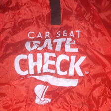 Gate Check Car Seat Gate Check Travel Bag Cover, Red/White, Infant/Toddler