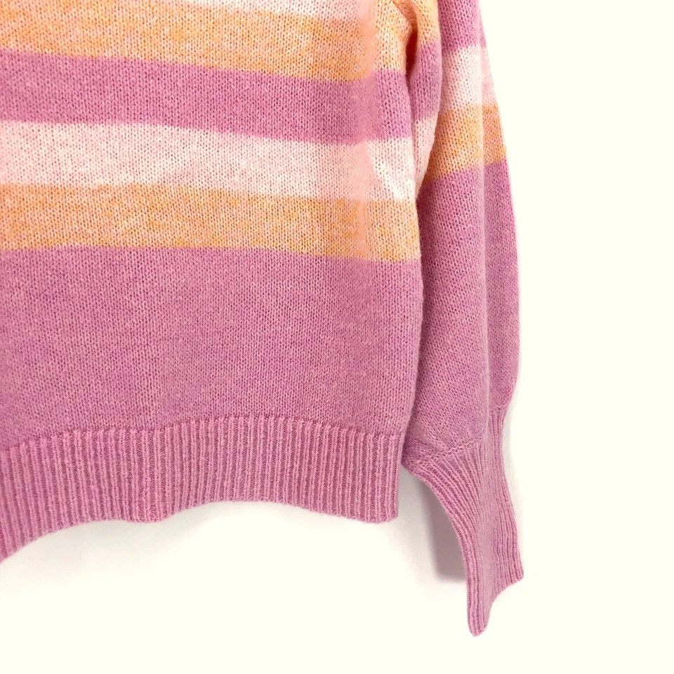 Lilly Pulitzer Ritza Sweater Pink Knit Striped Blouson Sleeve Womens XXS EUC - Image 4 of 4