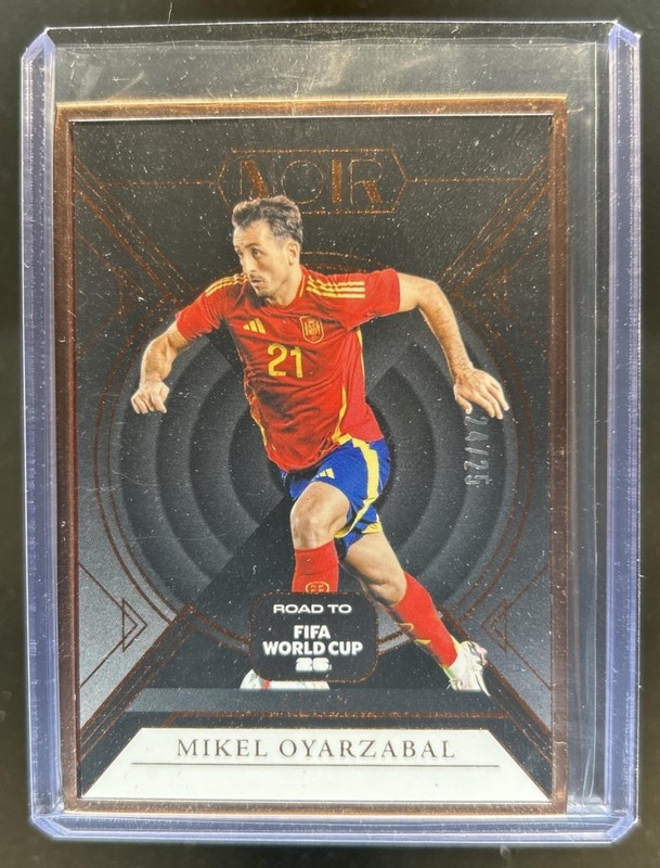 2025-26 Noir Road to FIFA World Cup 26 Mikel Oyarzabal Bronze Frame #/25