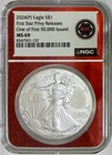 2024(P) American Silver Eagle, Star Privy, First Releases, NGC MS-69, EDC Label