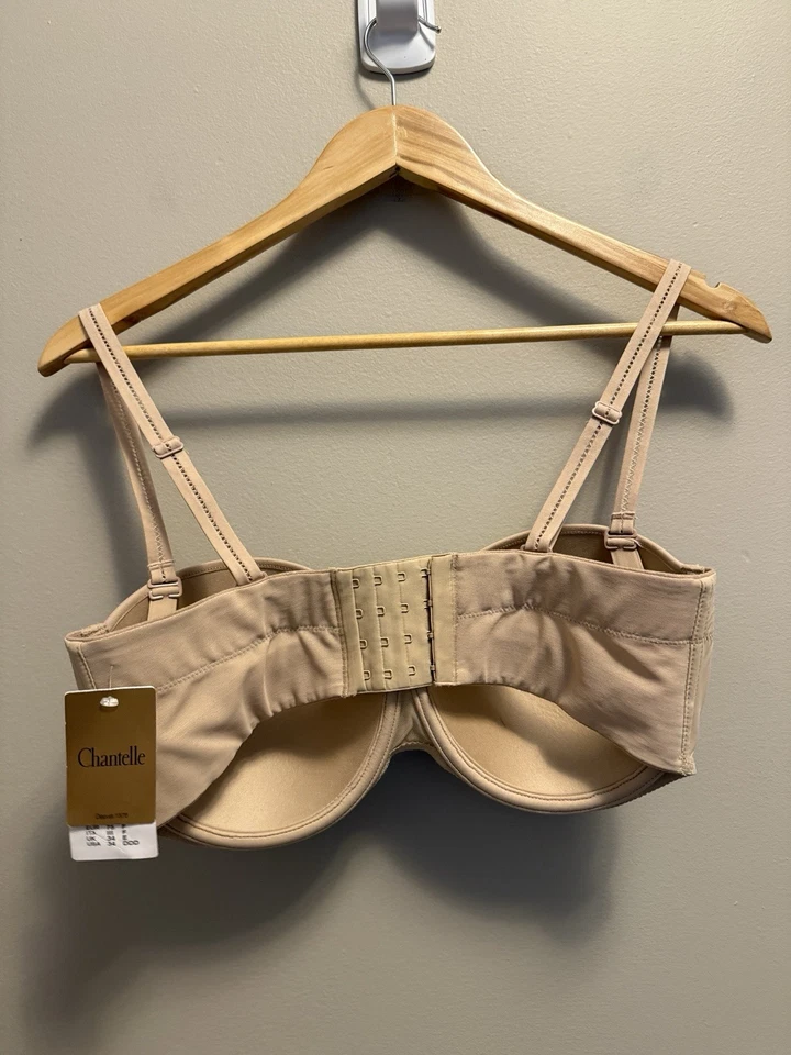 Sujetador Chantelle Talla 34DDD Nude 21360 Sin Tirantes Con Aros Vous et Moi Nuevo con Etiquetas A17 Foto 2 de 4