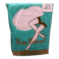 Vintage Lady Endicott  100% Nylon Seamed Sockings 1551 SS White Size 9 1/2 31”