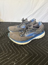 Brooks Transmit 3 Gray Blue Running Shoes Sneakers 1103631D007 Men's US Size 12