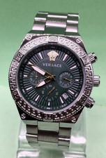 Luxury Versace Chronograph Date Indicator Quartz Analog Men's Wrist Watch