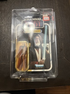 Star Wars 1983 ROTJ Ben (Obi-Wan Kenobi)  Action FIgure. Kenner 77 Back. MOSC. 