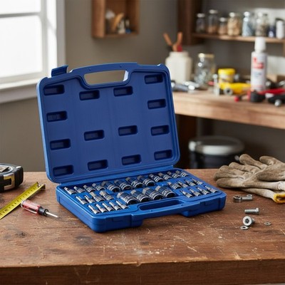 33 Piece Master Hex Bit Socket Set, S2 Steel, SAE and Metric, Allen Socket Bit,