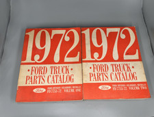 1972 Ford Truck Parts Catalog Volumes One And Two - Fd 7753-72