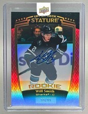 Will Smith 2024 Upper Deck Stature #34 Red Auto 99/99