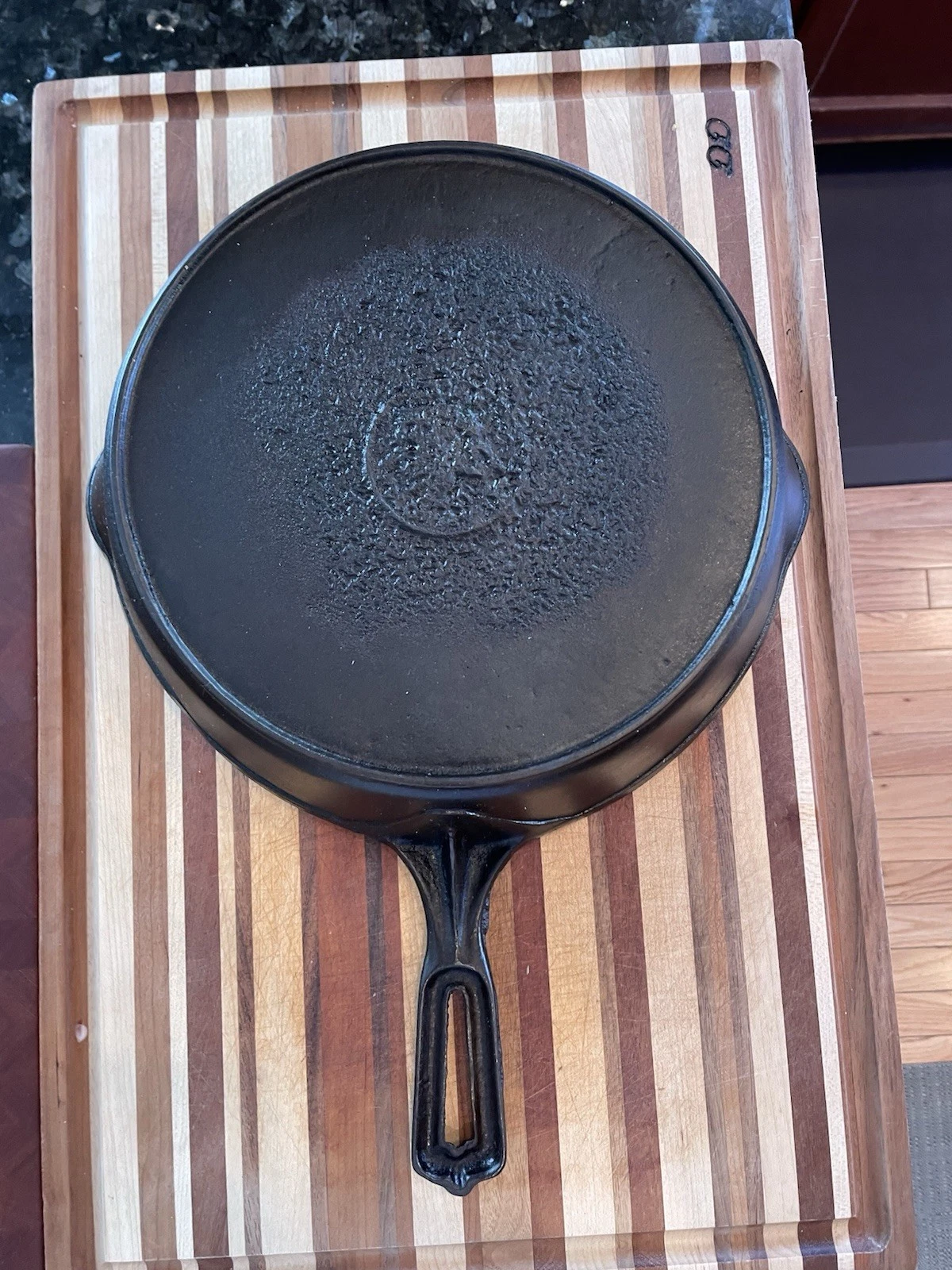 Wapak Hollowware Indian Head Fully Restored Cast Iron Vintage Skillet