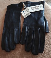 Gants Cuir Noir Alberta Carli agneau, doublure intérieure en soie, 8