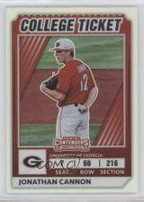 2022 Elite Extra Edition College Tickets Optic Holo Prizm Jonathan Cannon 0c6