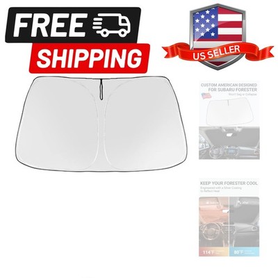 Windshield Sun Shade for Subaru Forester 2019-2025 2026 4-Layer Front SUV, Cr...