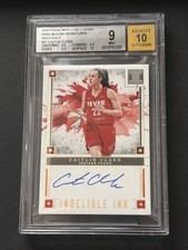 2025 Impeccable WNBA Caitlin Clark Indelible Ink Holo Gold Auto #9/10 BGS 9/10