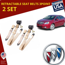 For All Buick Car Seat Belts Beige Universal 3-point Extender