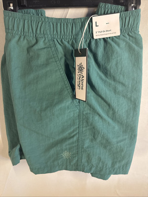 Alpine Design Women s Large Pull On Green Short 3  Inseam Retail $48