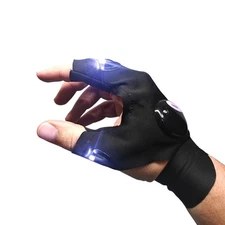 Hands-Free LED Flashlight Glove Work Light – 2 LEDs – One Size - 1PC - USA