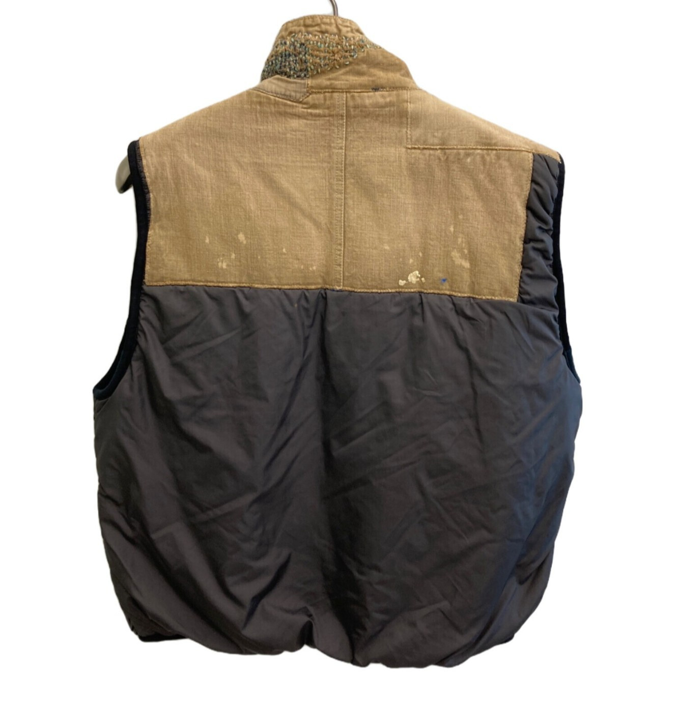 Kapital Reversible Patchwork Vest Jacket Size 2 U… - image 2