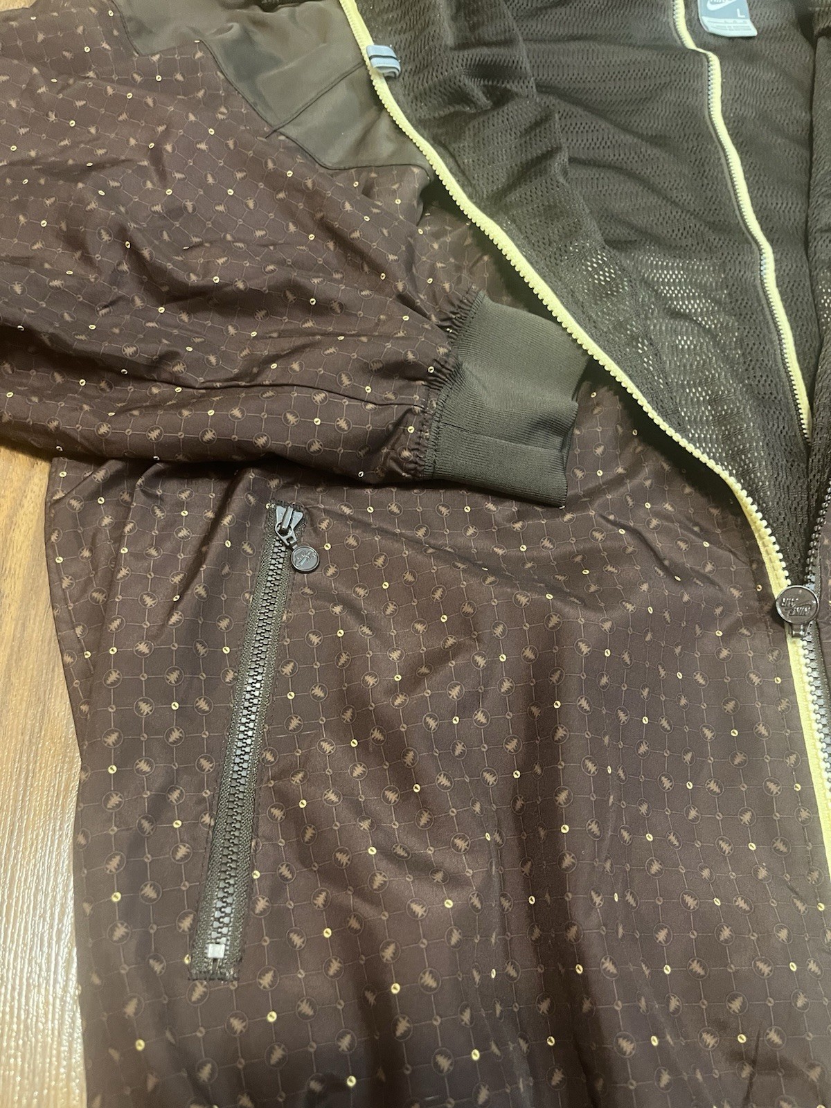 Nike Split Windrunner Hooded Jacket Coat Brown At… - image 12