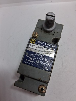 SQUARE D 9007C54B2 LIMIT SWITCH HEAVY DUTY 10A 600V NO/NC ROTARY HEAD SERIES A
