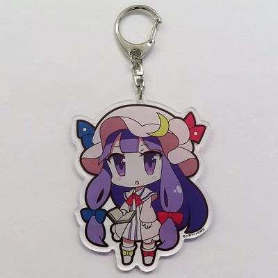 Keychain Patchouli Knowledge Acrylic Patchy. Yurutto Touhou EX2.