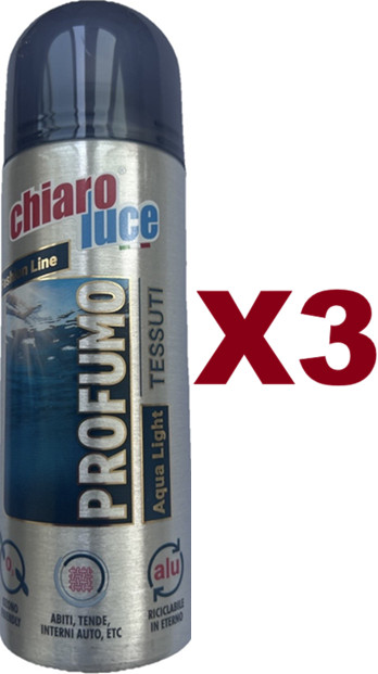 3CHIARO LUCE FASHION LINE PROFUMO PER TESSUTI ACQUA LIGHT 200ML ABITI TENDE AUTO