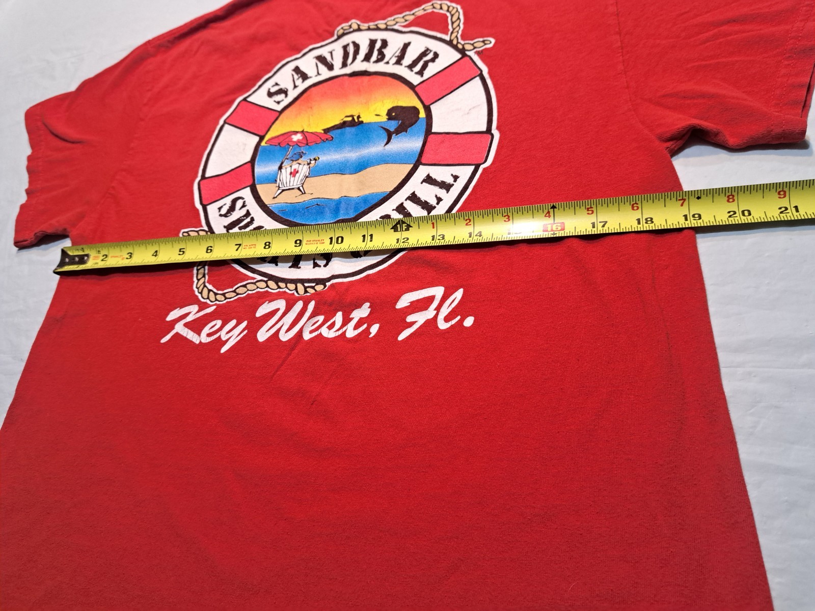 Key West T Shirt Med Sandbar Sports Grill Home Of The Fish Taco  Sandbar Nation 
