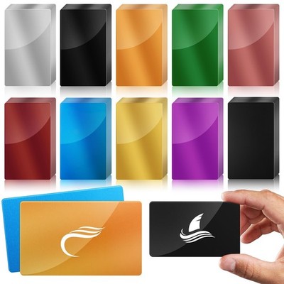 weparmeety 100 Pcs Metal Engraving Blanks Colorful Aluminum Sheet Laser Engravin