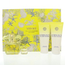 Yellow Diamond by Versace Gift Set for Women 3 Oz Eau De Toilette Spray