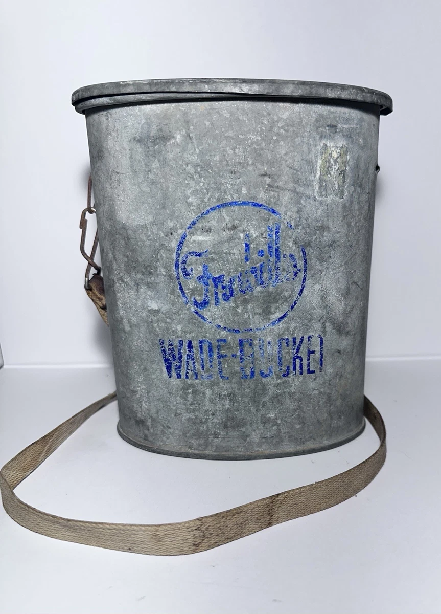 Seau à Vifs Vintage Frabill's Blue Waters #1224 - Sans Rouille Ni Fuite