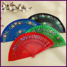 1Pc Folding Fan for Dancing Wood Spanish Hand Crafted Guest Gift Decoration Home