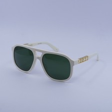 GUCCI GG1188S 005 Ivory/Green 58-17-140 Sunglasses New Authentic