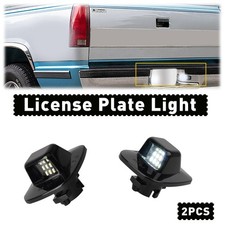 Led License Plate Light For Chevy Silverado Gmc Sierra 1988-1998 Auxito Tag Lamp