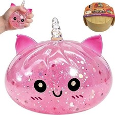 Unicorn Squishy Fidget Toy Glitter Sensory Squeeze Ball Anxiety Stress Relief US