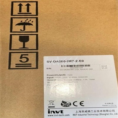1PCS INVT SV-DA200-0R7-2-E0 SV-DA2000R72E0 0.75KW Servo Driver NEW