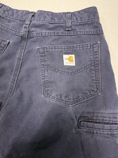 Carhartt Flame Resistant Pants Men  s 32x30 Original Fit Dark Navy FRB159-DNY