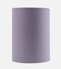 Transitional Drum Cylinder Spider Lavender Fabric Lamp Shade 8" x 8" x 11" H