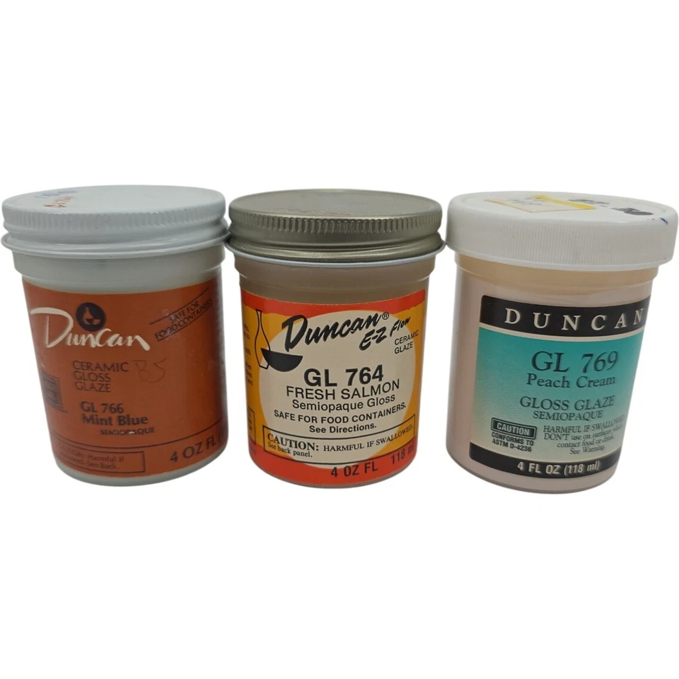 Lote de 15 pinturas cerámicas brillantes semi opacas Duncan vintage Foto 4 de 4