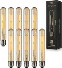Edison T185 E26 LED Bulb 4W 40W Eq Dimmable 2700K Warm White Clear Glass