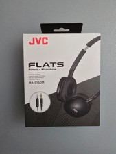 JVC HAS160M Flats On-Ear Wired Headphones Mic Flat Foldable 3.5mm Plug Black